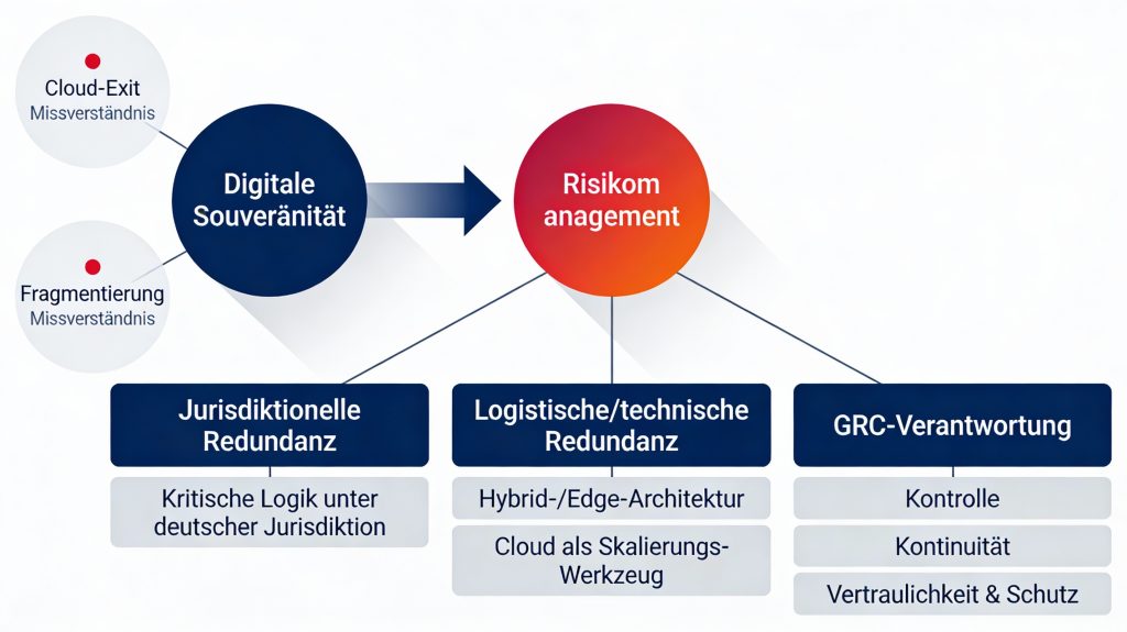 Bild zur veranschaulichung echter redundanter souveränität